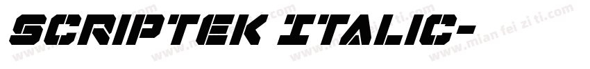 Scriptek Italic字体转换